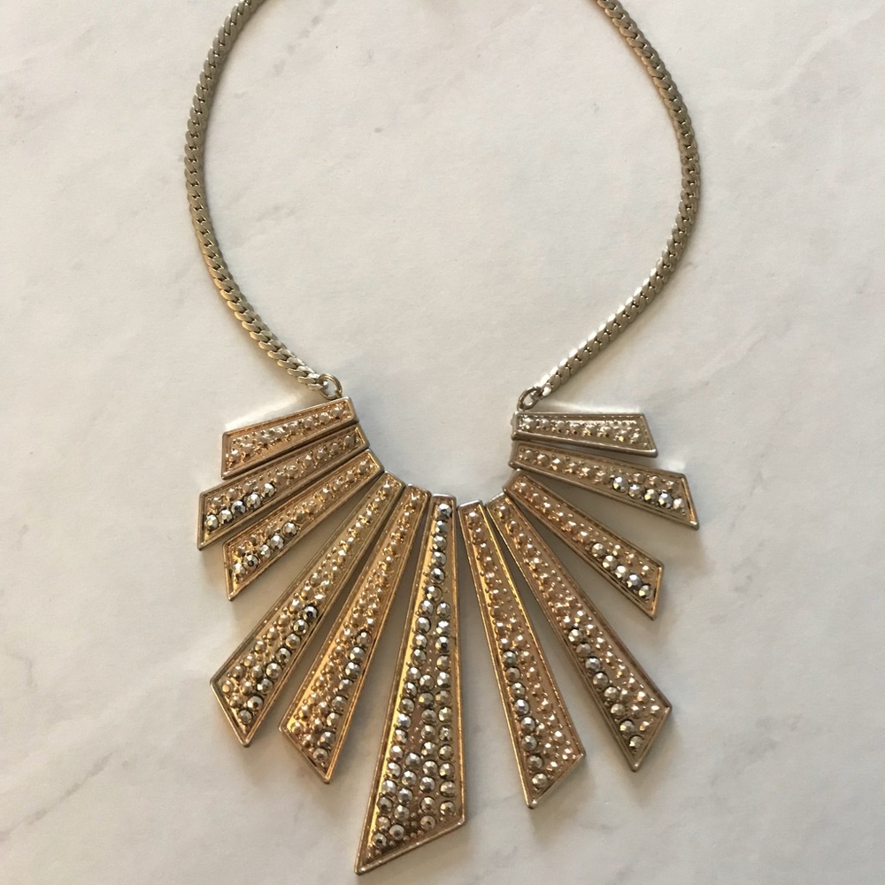 designer Black and gold necklace